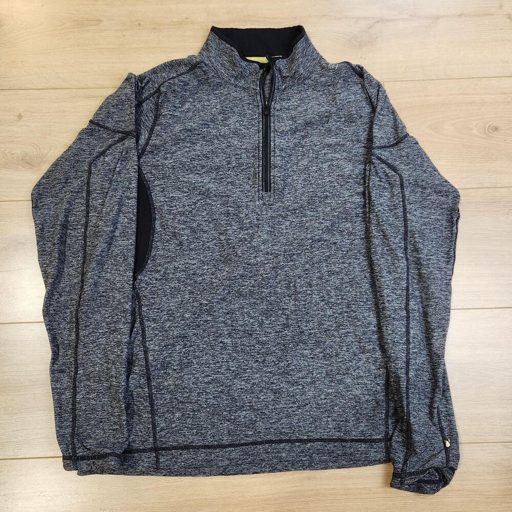 Lululemon Pullover Mens Medium Gray Long Sleeve 1/4 Zip Athletic Running Top
